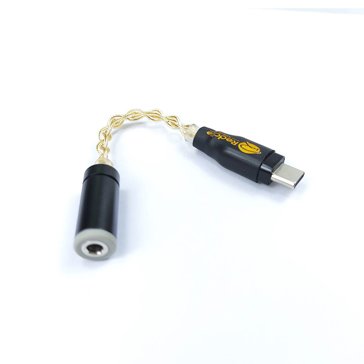 Reddle Audio – AXO發燒級手機解碼耳擴短線 Lightning,Type-C > 3.5, 2.5, 4.4 | 銀鍍金4絞