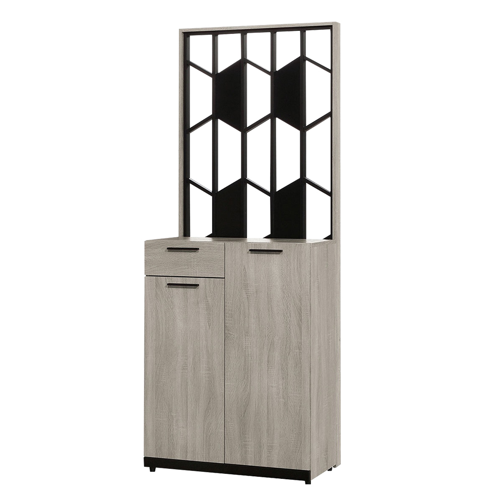 倫科2.7尺二門單抽屏風高鞋櫃/玄關收納櫃/隔間置物櫃