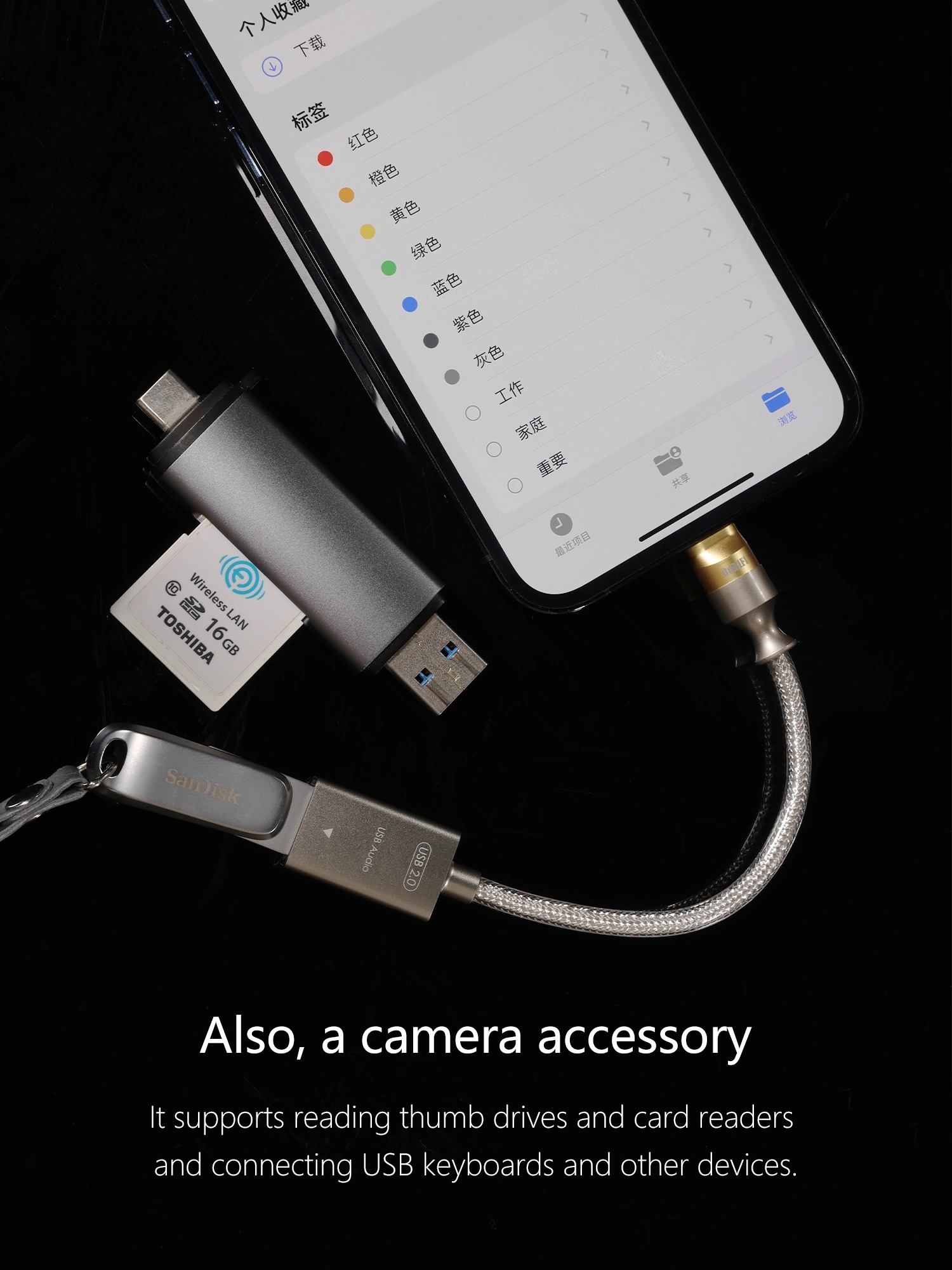 ddHiFi TC07F/MFi07F OTG Adapter Cable 2.0