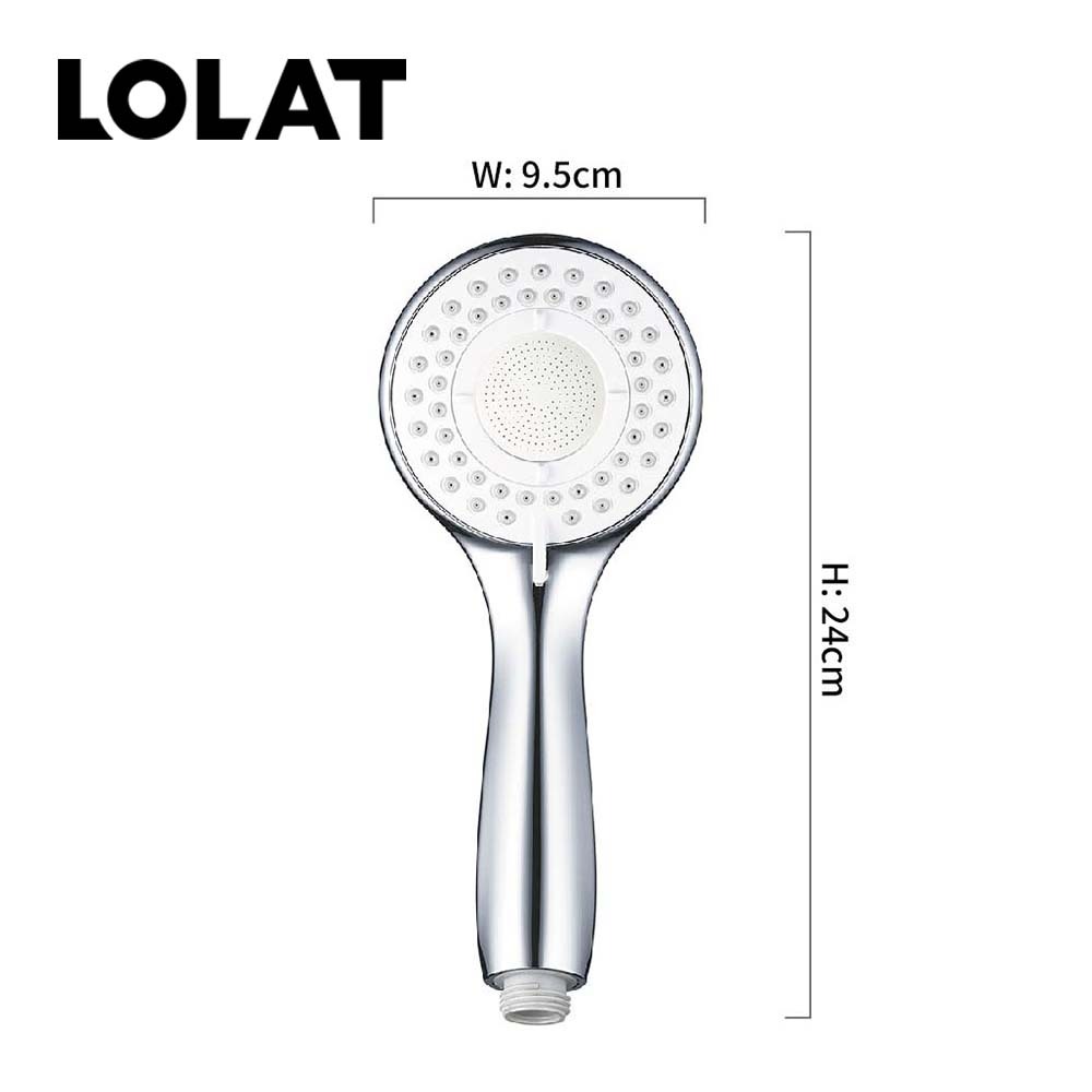 LOLAT三段式閨蜜淨膚蓮蓬頭-鉻色HS332CP