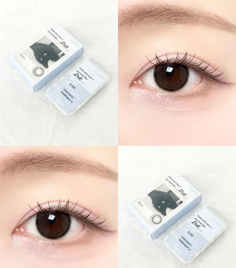 FiPN DiQ 1 Month Black｜月拋彩妝隱形眼鏡｜每盒2片