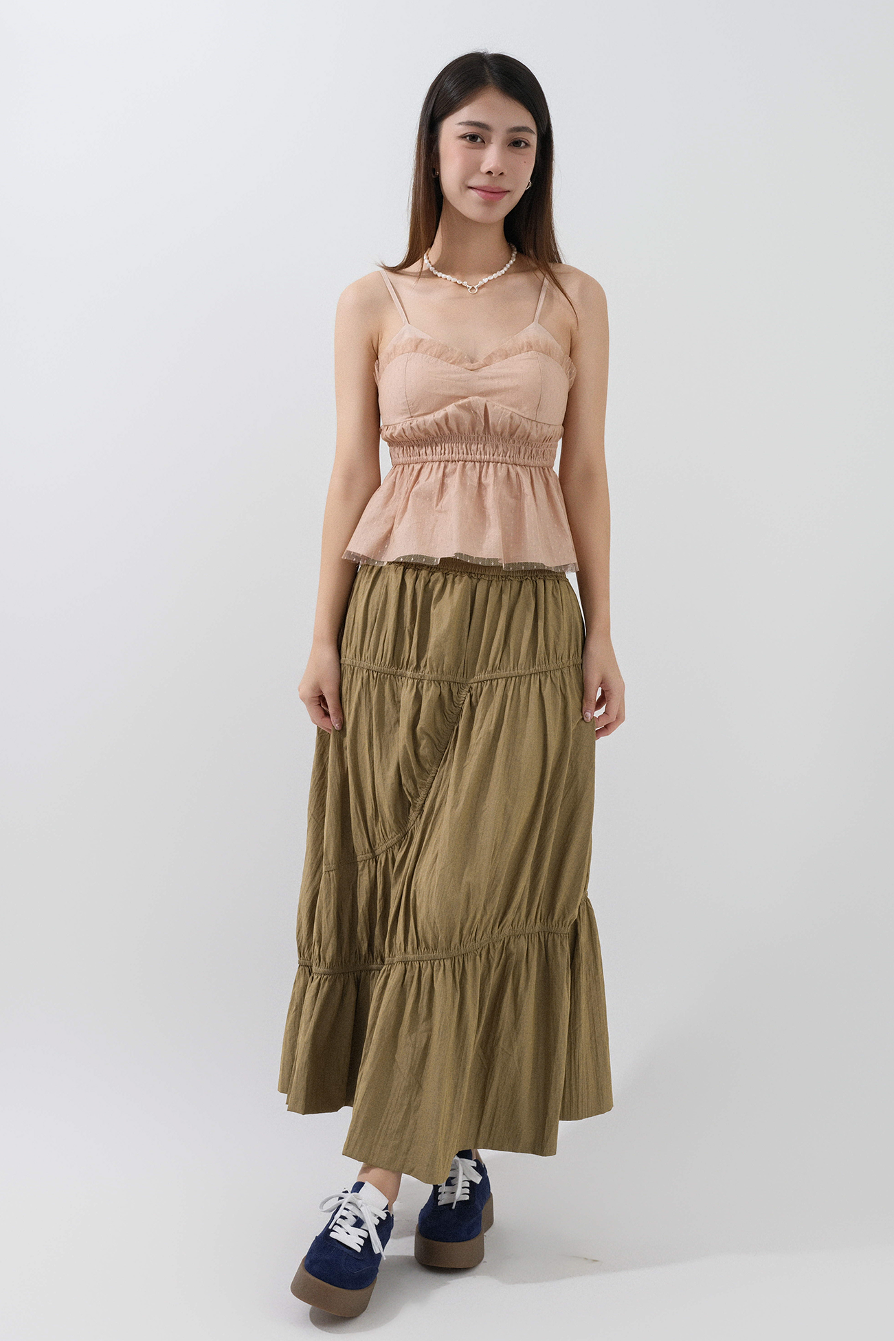 不規則橡筋傘裙 (*現貨款式）