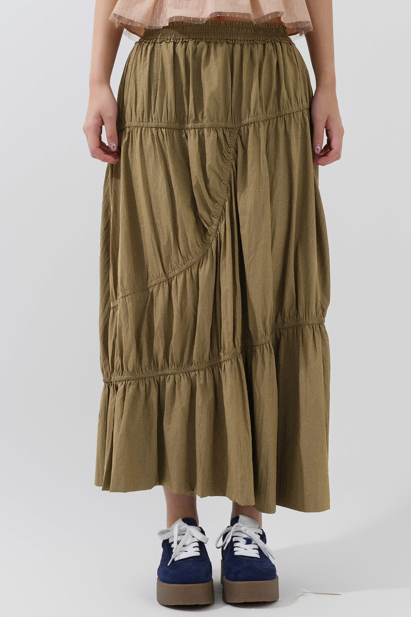 不規則橡筋傘裙 (*現貨款式）