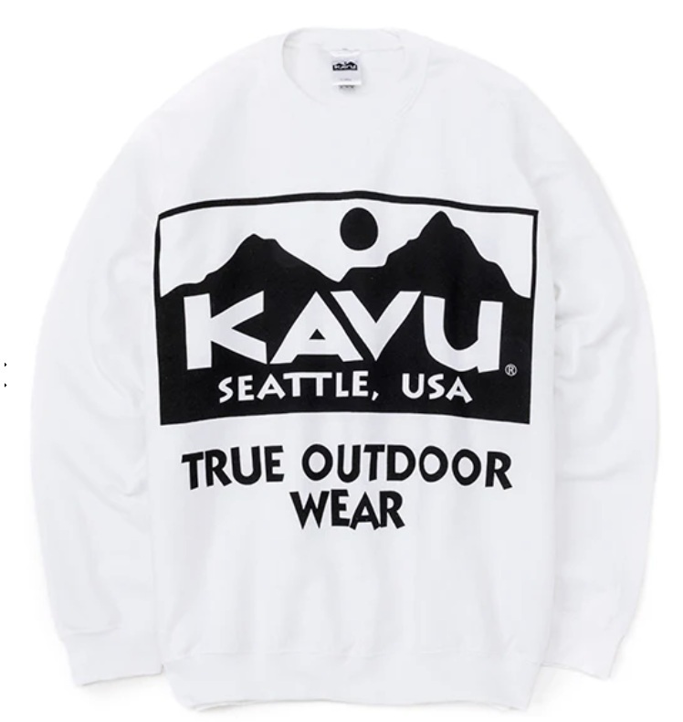 KAVU 日版 Big Logo Sweat #19823038 ( 010 White )
