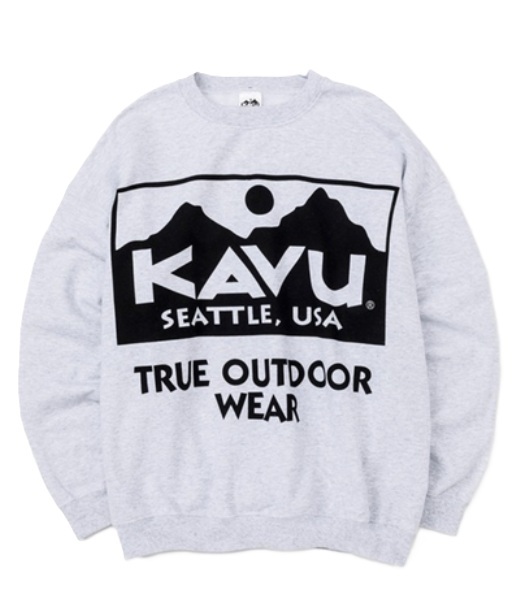 KAVU 日版 Big Logo Sweat #19823038 ( 023 Ash )