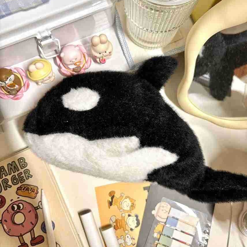 Cute Orca Plush Stationery Pouch