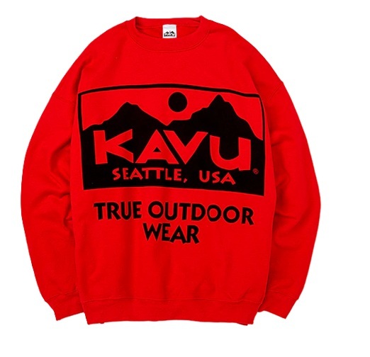 KAVU 日版 Big Logo Sweat #19823038 ( 034 Red )