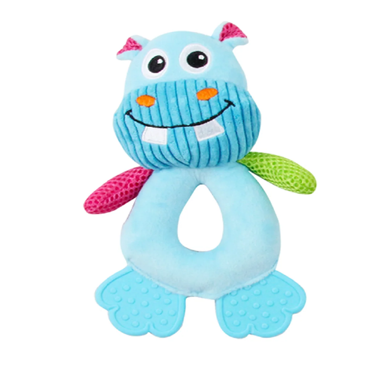 Pawise| 藍色河馬狗咬玩具 (No.15031)