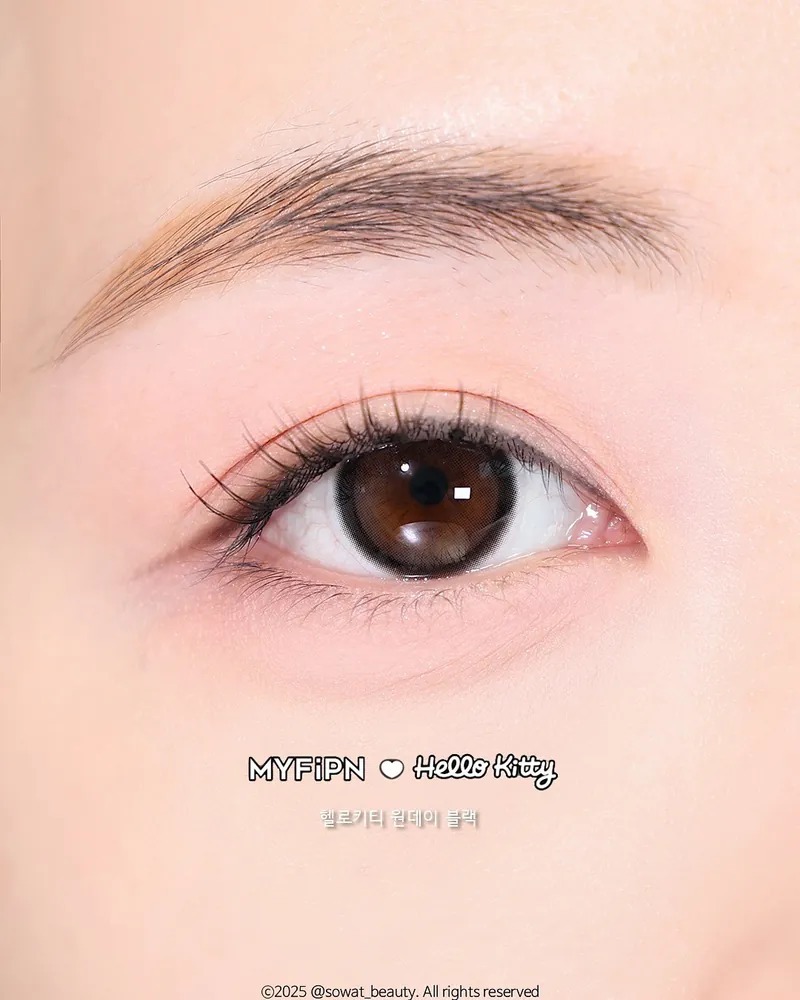 FiPN x Hello Kitty 1 Month Black｜月拋彩妝隱形眼鏡｜每盒2片