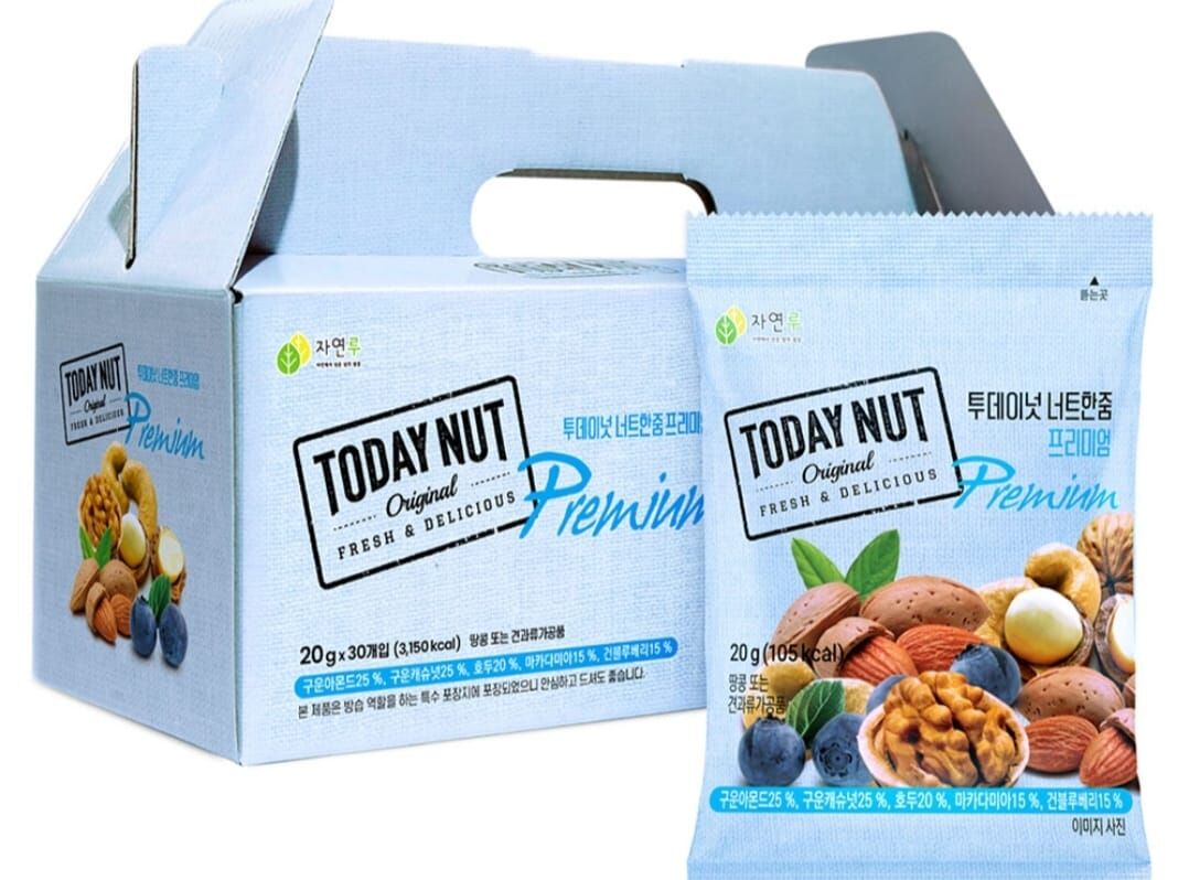 【直播】LL070903 Today Nuts- Premium堅果 (一盒/30小包 *20g)