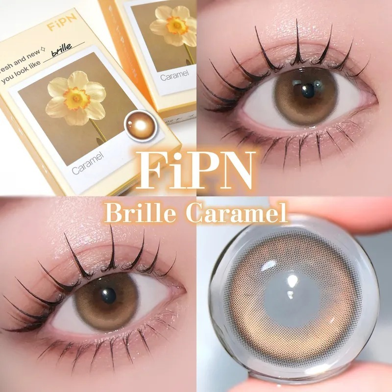 FiPN Brille 1 Month Caramel｜月拋彩妝隱形眼鏡｜每盒2片