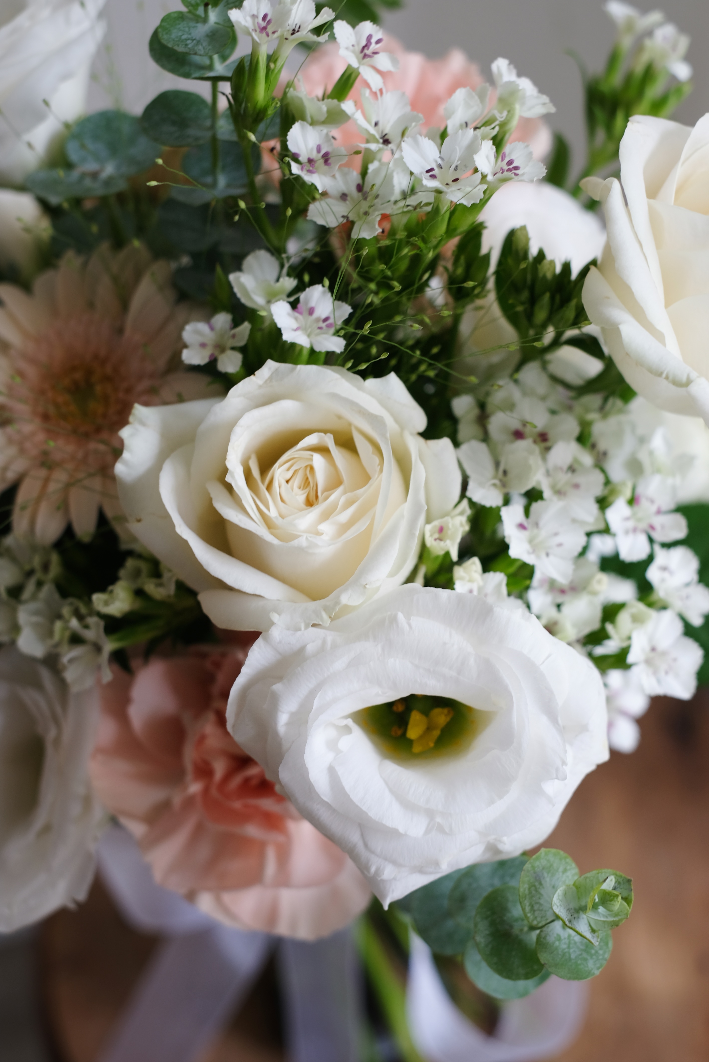 蜜桃粉｜登記用輕捧花