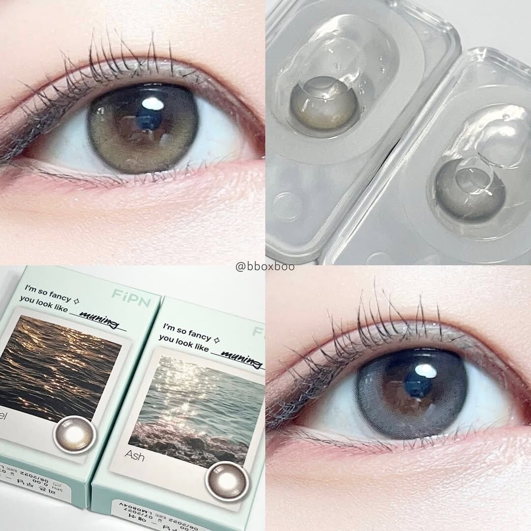 FiPN Muning 1 Month Ash｜月拋彩妝隱形眼鏡｜每盒2片