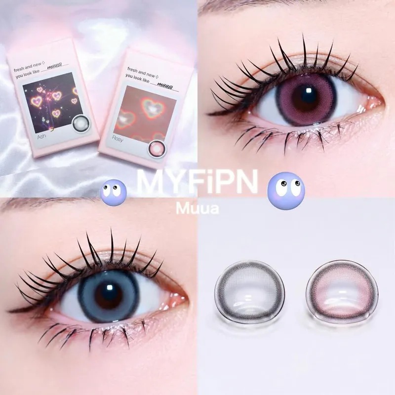 FiPN Muua 1 Month Ash｜月拋彩妝隱形眼鏡｜每盒2片