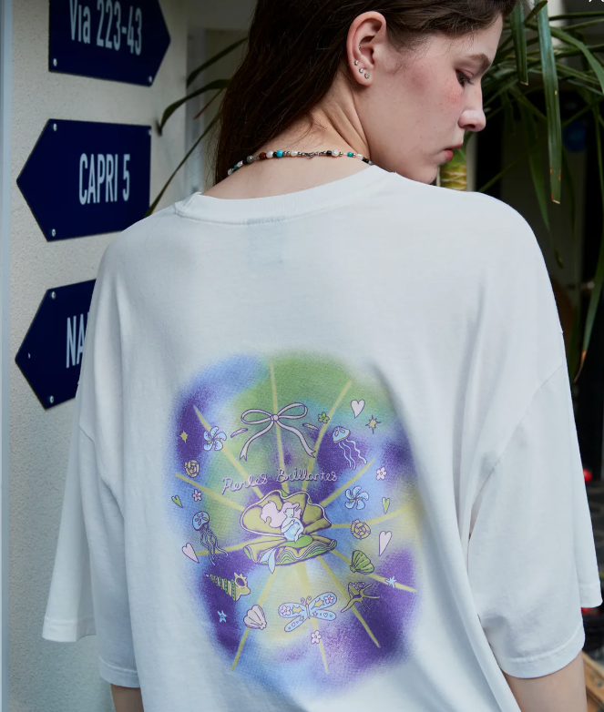 CPGN STUDIO / Sirnita Short Sleeve Star/ White   JUL25