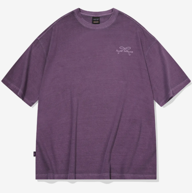 CPGN STUDIO / Syrnita Pigment short sleeve T-shirt / Gray Purple/  JUL25