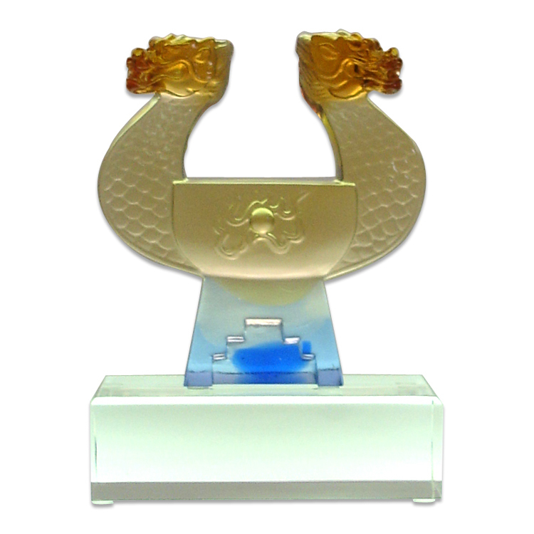 鹿港窯禮品館 居家開運琉璃擺飾.獎牌 威震八方