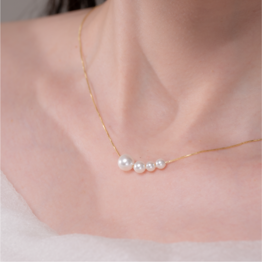 【AOI】海底風雅-珍珠項鍊純銀垂飾