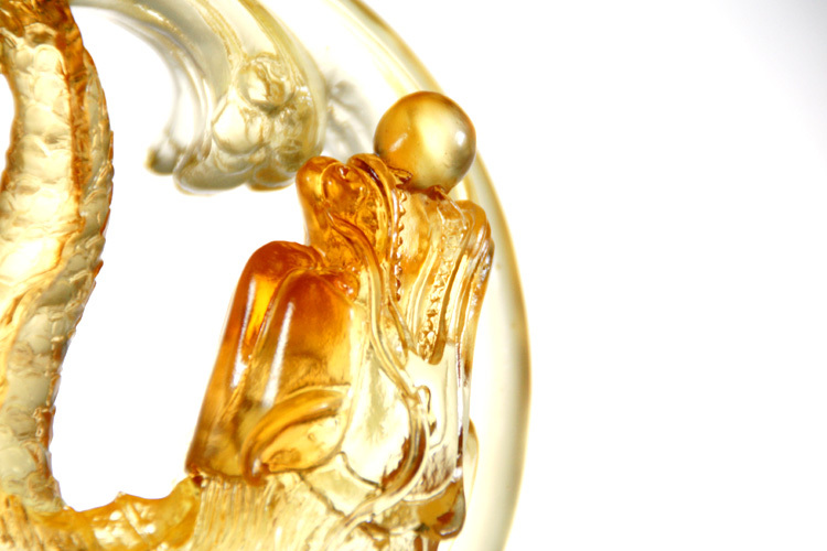 鹿港窯禮品館 居家開運琉璃擺飾  獎牌 獎盃成功在望_獨佔鰲頭