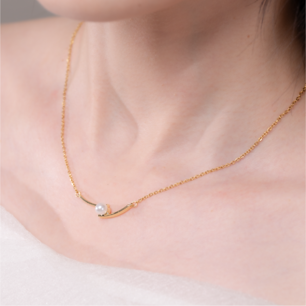 【AOI】更優雅悠閑的生活-珍珠項鍊純銀垂飾