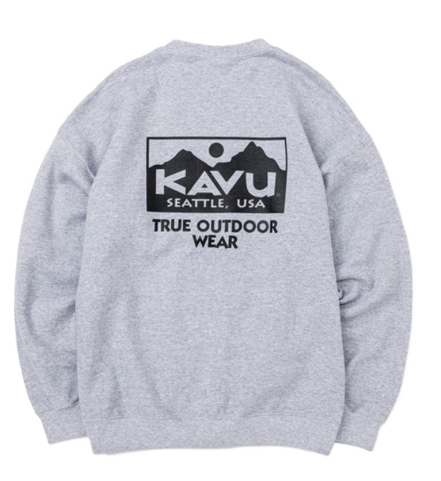 KAVU 日版 True Logo Sweat #19823037  ( 033 Sports Grey )