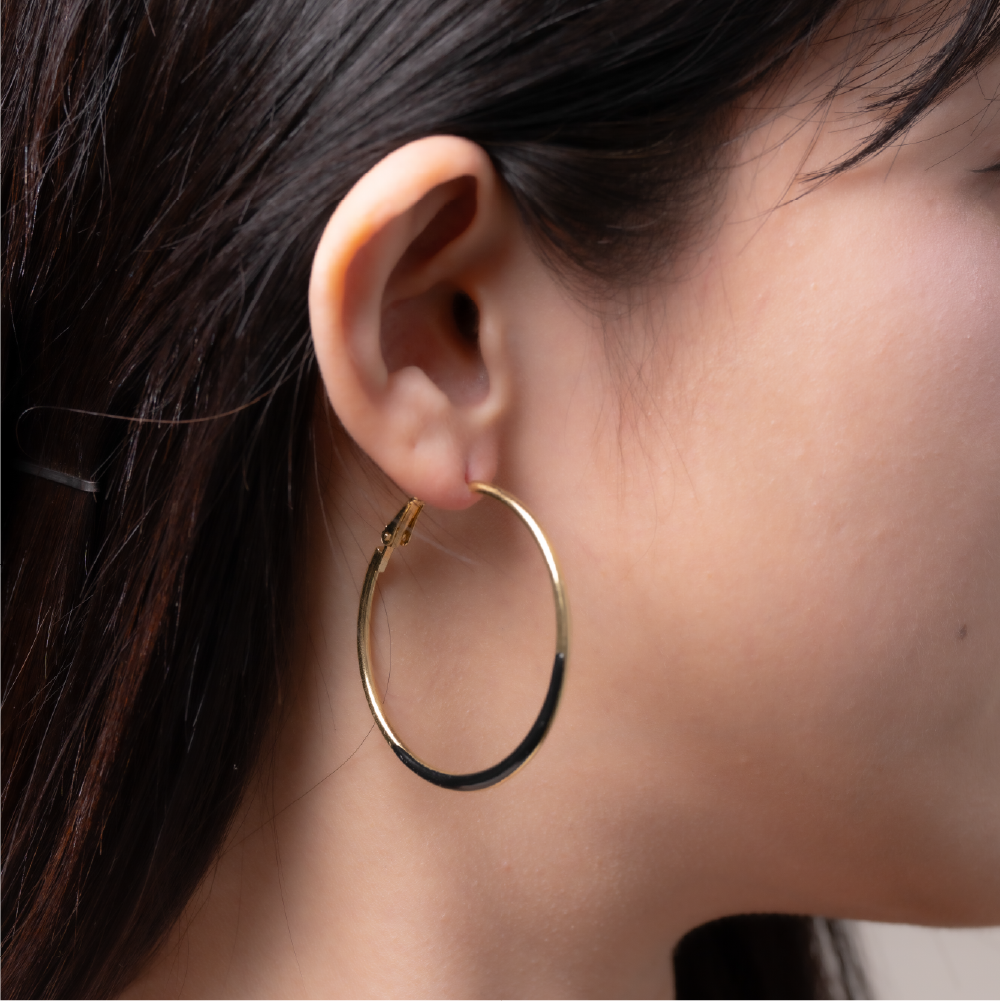 【AOI】白色黑色都適合我-S925純銀耳環