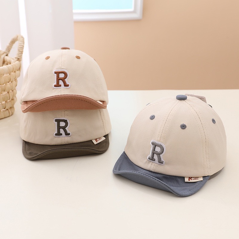 復古跳色棒球短沿帽