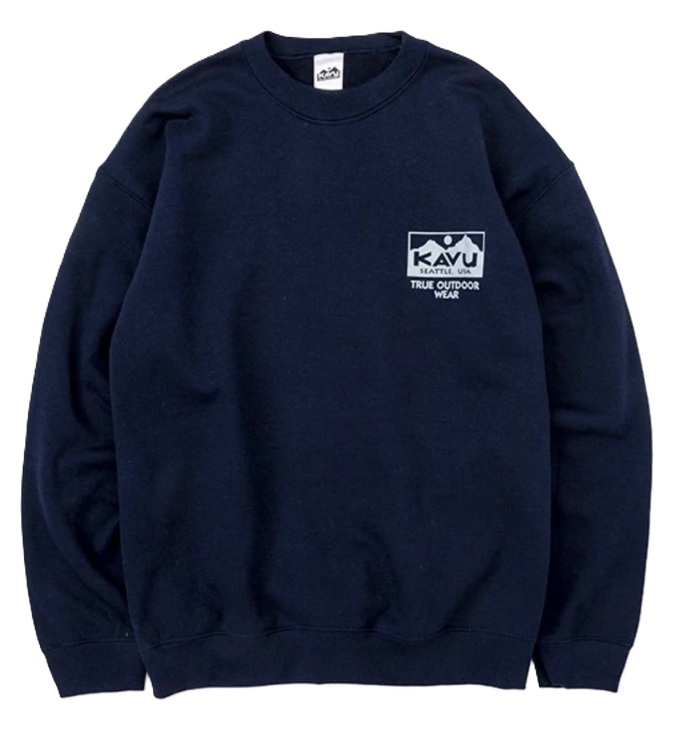 KAVU 日版 True Logo Sweat #19823037  ( 052 Navy )