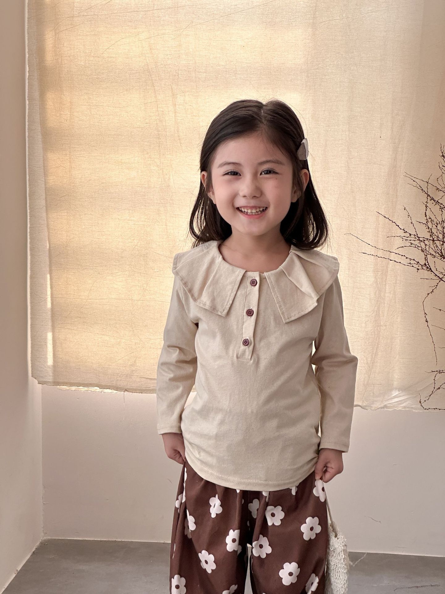 復古娃娃領上衣