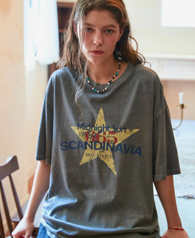 CPGN STUDIO / Midnight Sun Pigment Short T-shirt / Grey /  JUL25