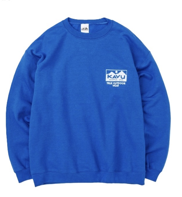 KAVU 日版 True Logo Sweat #19823037 ( 032 Royal )