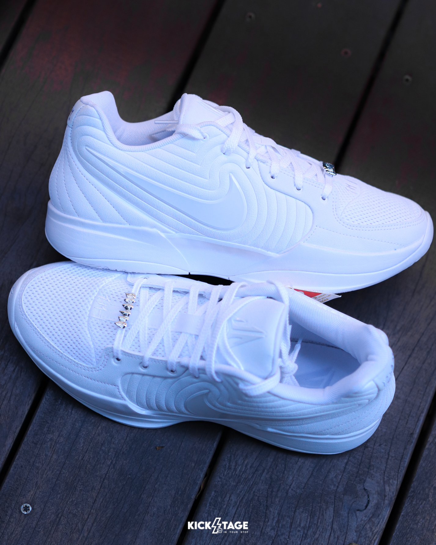 男鞋 NIKE JA 2 EP 'Team Bank' 白 全白 改鞋神器 莫蘭特 假牙 實戰 緩震 網眼 籃球鞋【HQ8512-100】