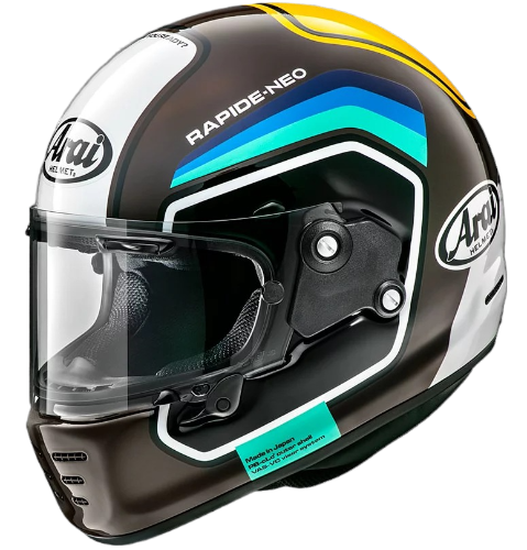 ARAI RAPIDE-NEO NUMBER 棕 亮光 彩繪 復古帽款