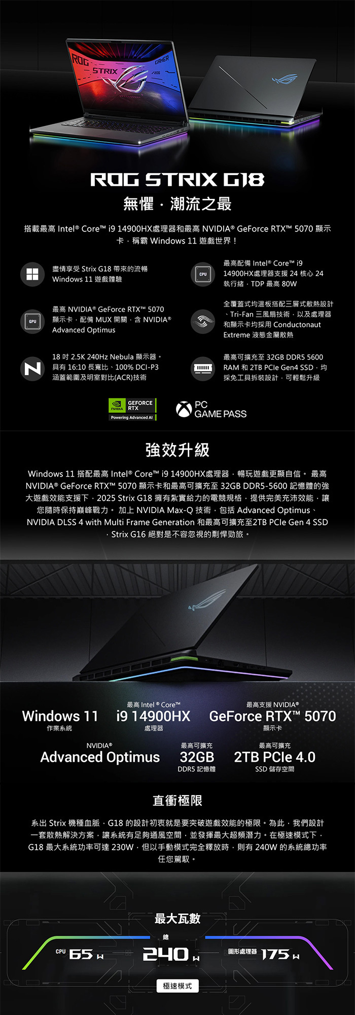 G815JPR-0031G14900HX-NBL效能