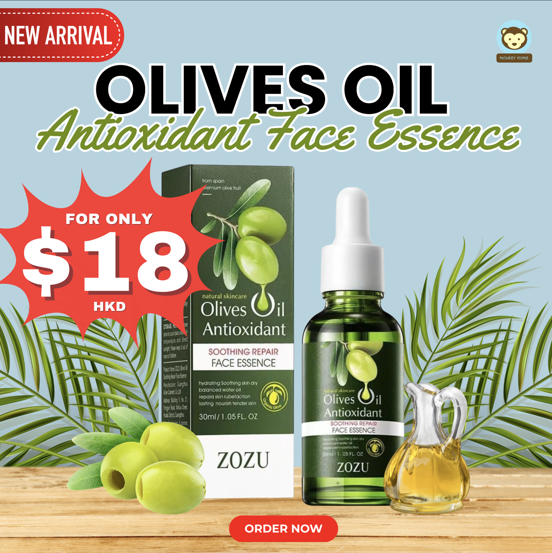 ZOZU Olives Oil Antioxidant Face Essence