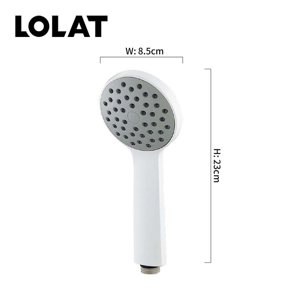 LOLAT單段式低壓大流量蓮蓬頭-白色HS133WP