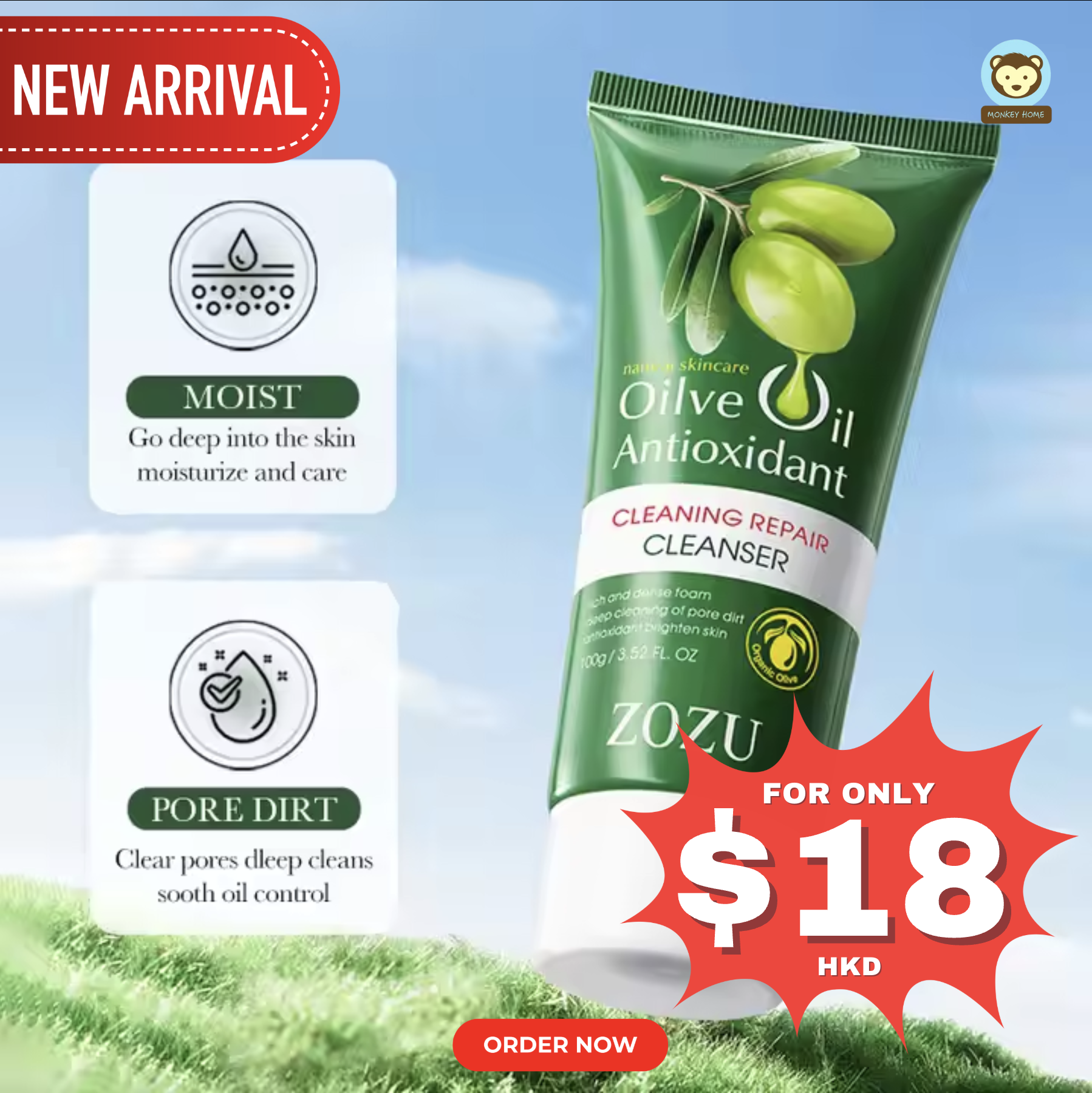 ZOZU Olive Oil Antioxidant Cleanser