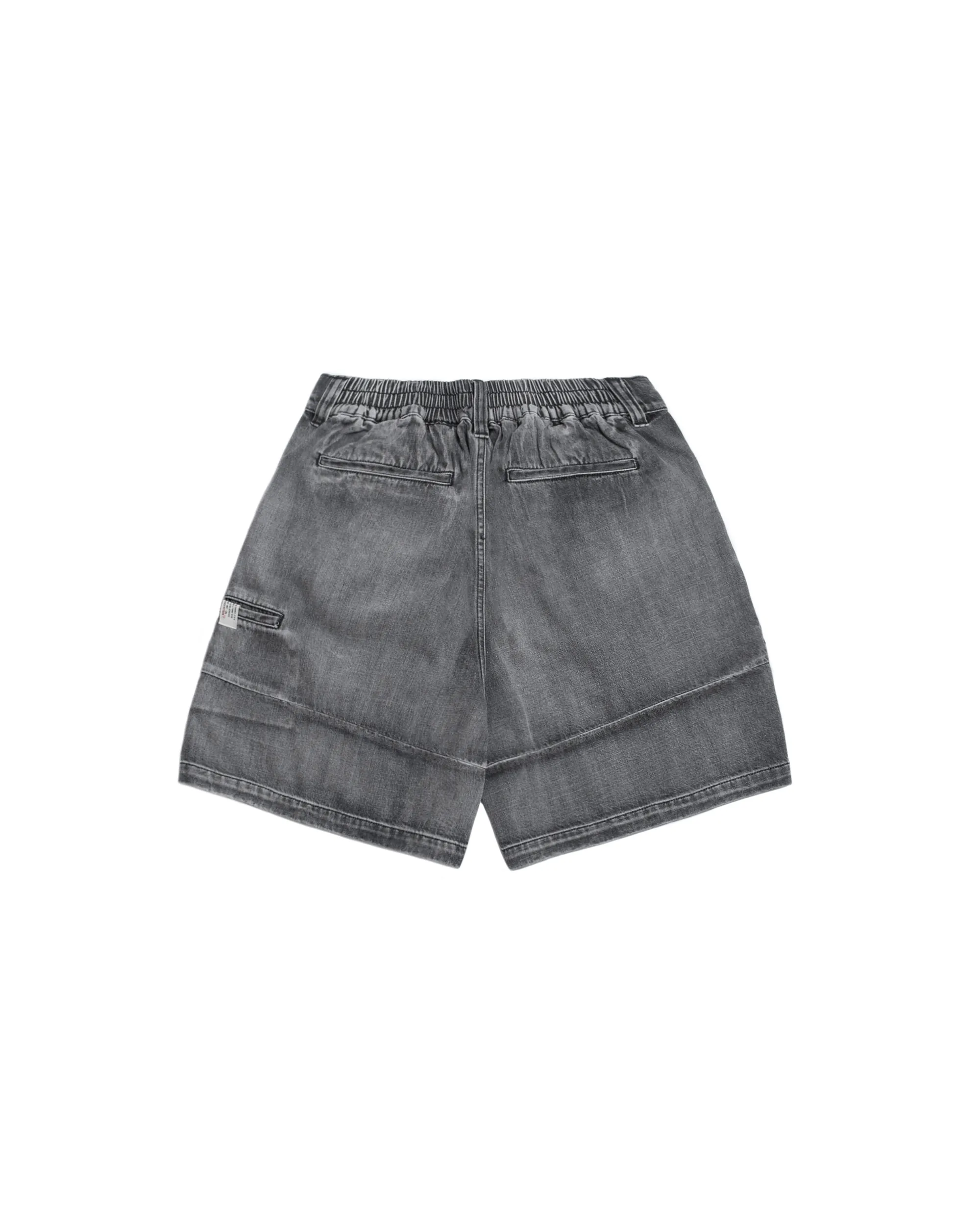 Persevere Double-Pleated Balloon Shorts - Washed Light Grey