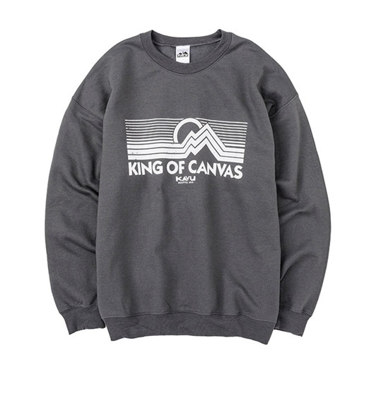 KAVU 日版 King of Canvas Sweat #19823039 ( 043  Charcoal )