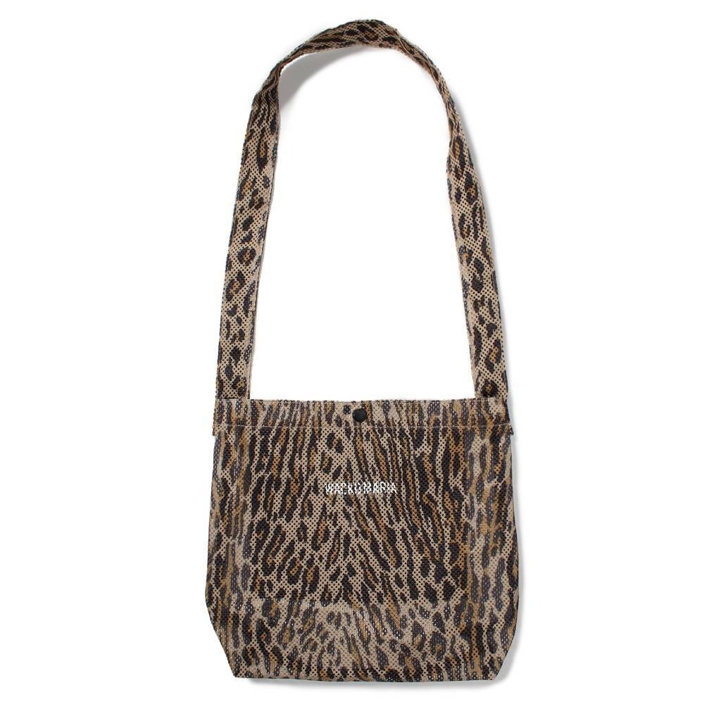 2025SS WACKO MARIA SPEAK EASY LEOPARD MESH SHOULDER BAG 豹紋 單車包 側背包 現貨 25SS-WMA-BG04