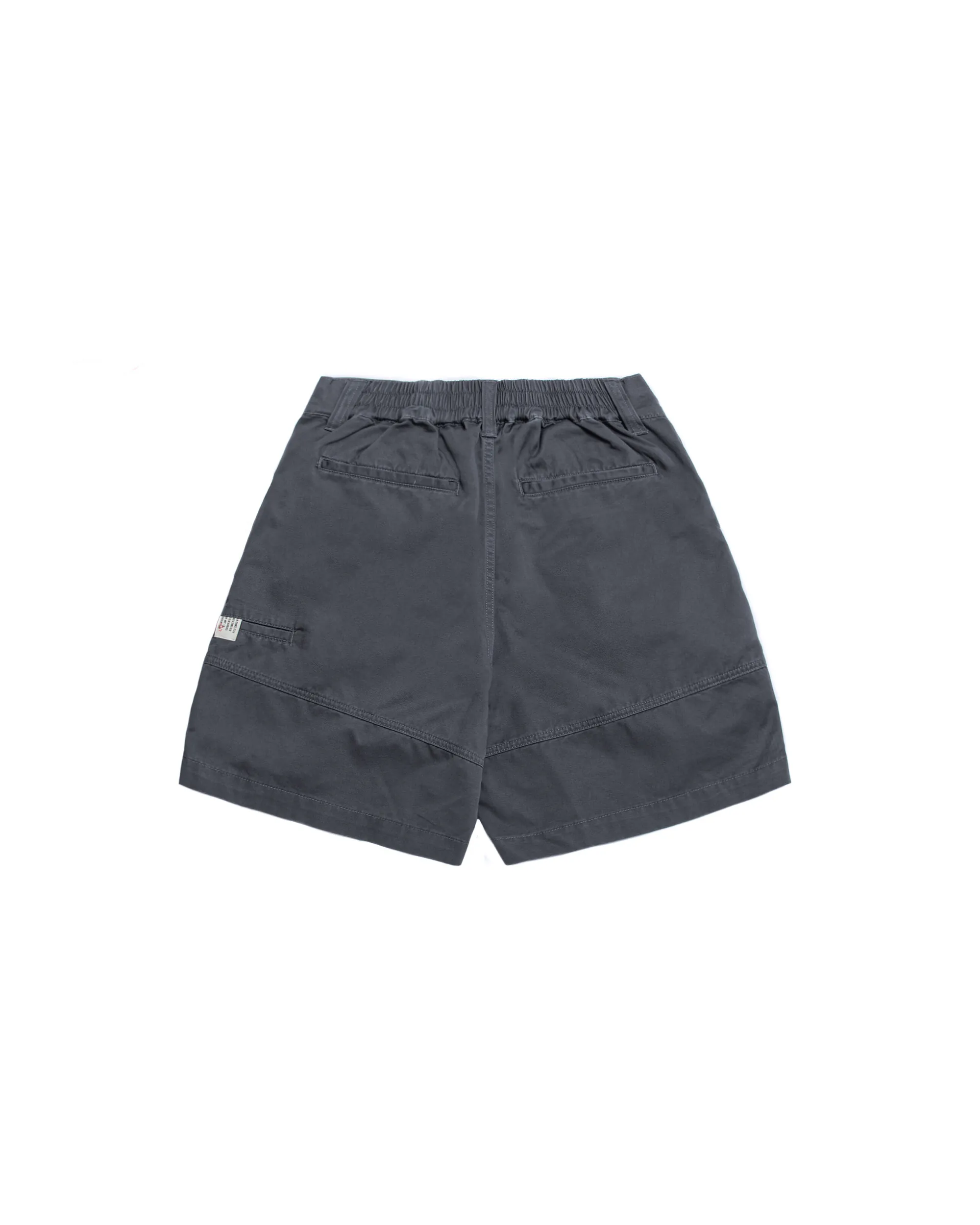 Persevere Double-Pleated Balloon Shorts - Dark Grey-Blue