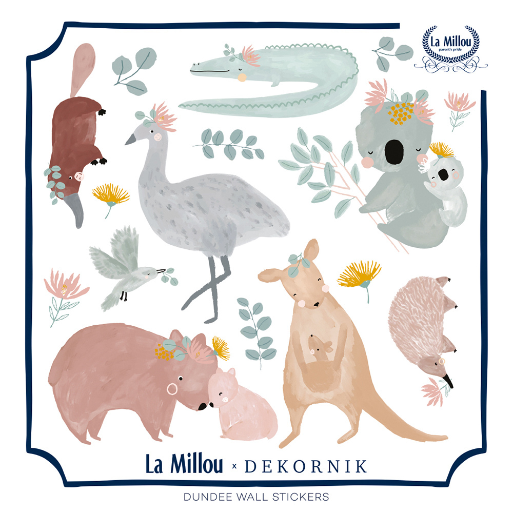 La Millou 經典圖案壁貼貼紙50*50cm｜澳洲森友會