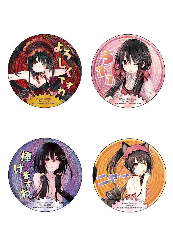 DATE A LIVE 約會大作戰(原作) 雷射貼圖風胸章 系列