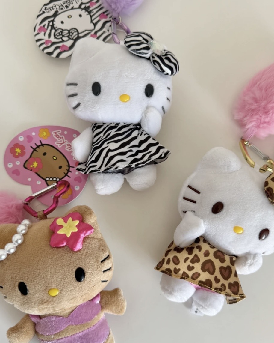 Sanrio 三麗鷗 HELLO KITTY 豹紋吊飾