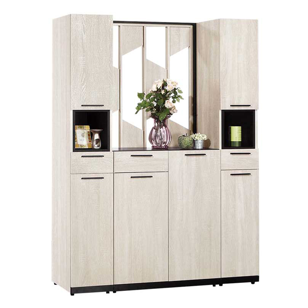 曼珊4.7尺六門三抽屏風高鞋櫃/玄關收納櫃/隔間置物櫃