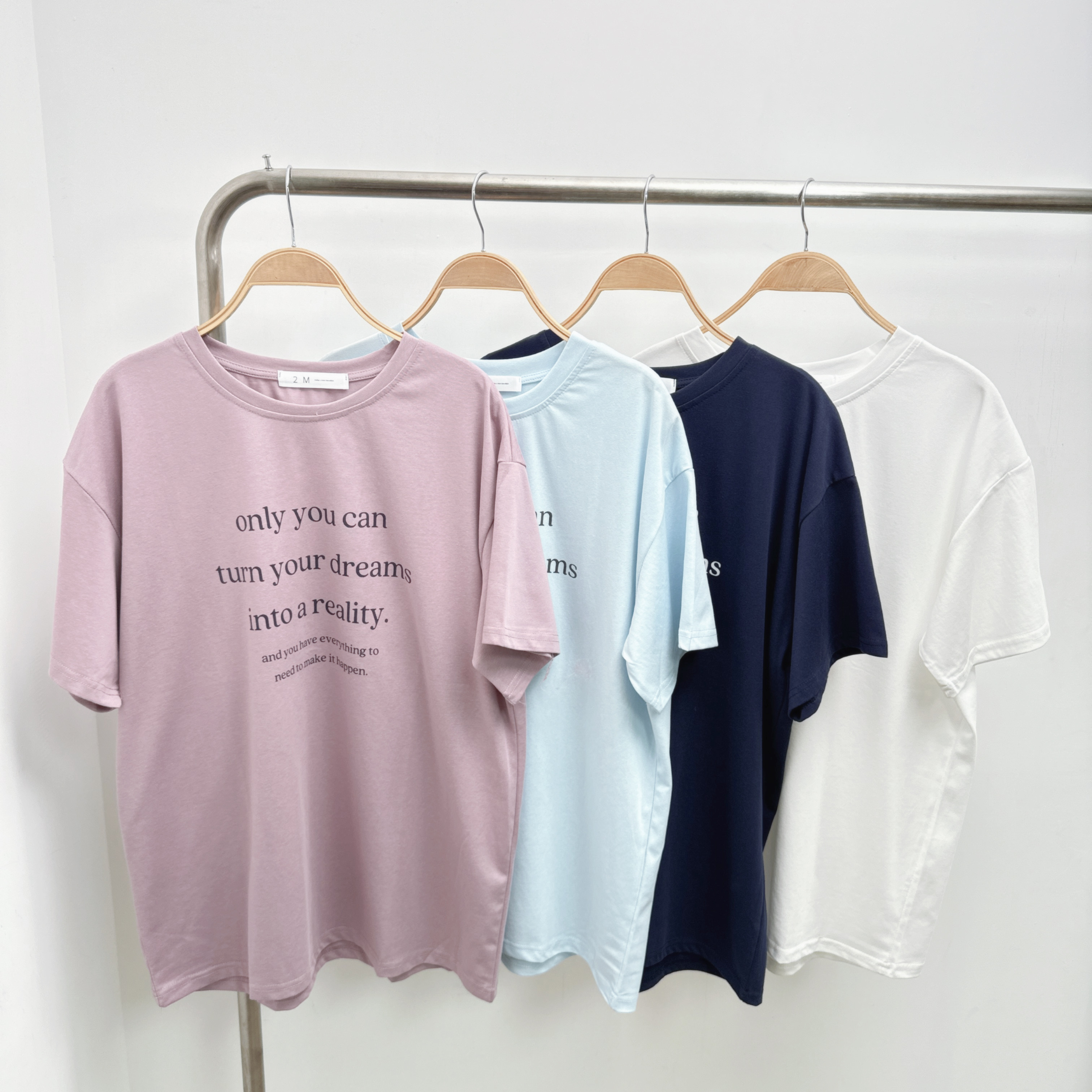 字母薄棉大TEE (E68-E71)