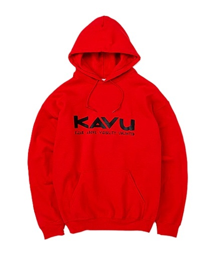 KAVU 日版 Simple Logo Parka Hoodie #19823043 ( 034 Red )