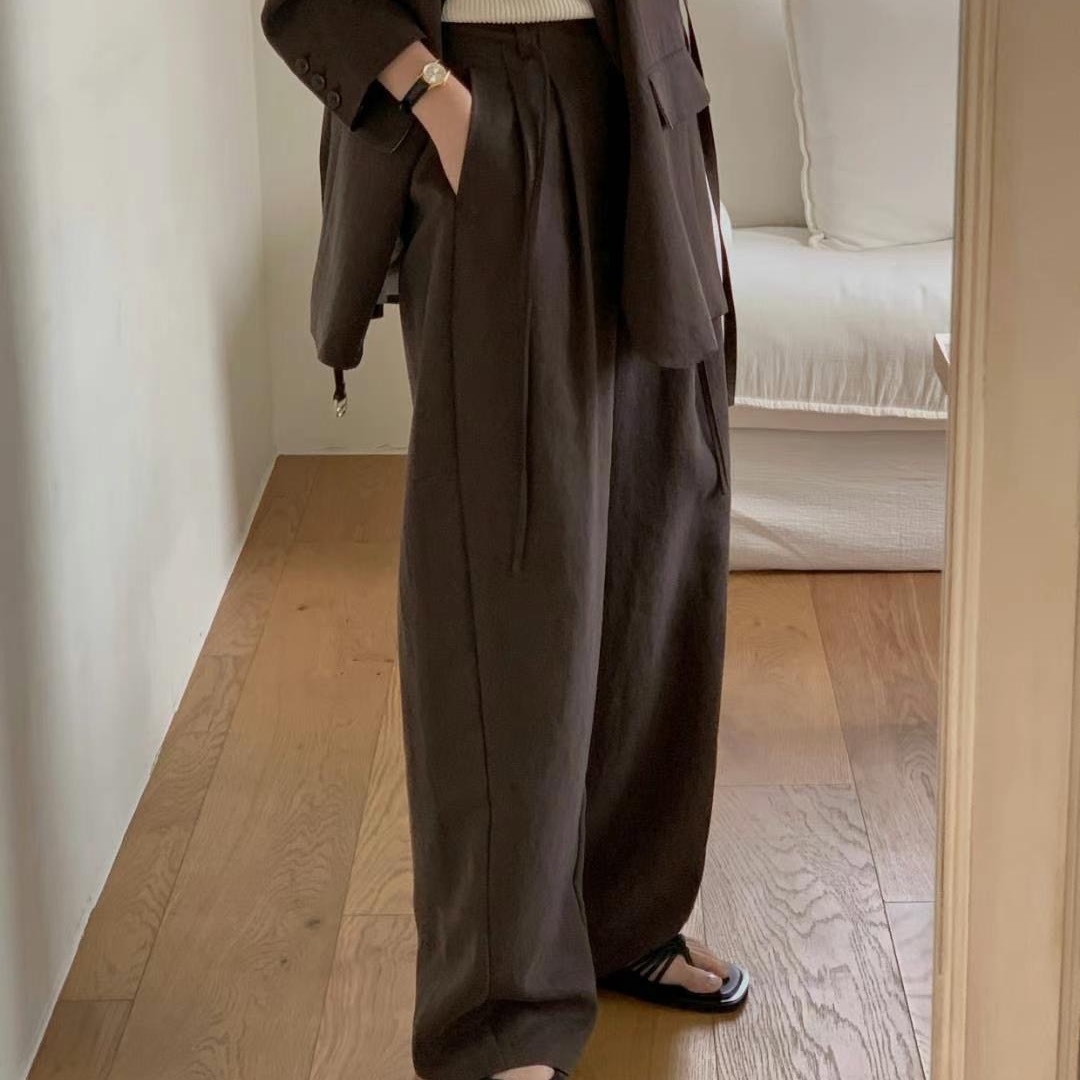 設計感 修身顯瘦西褲