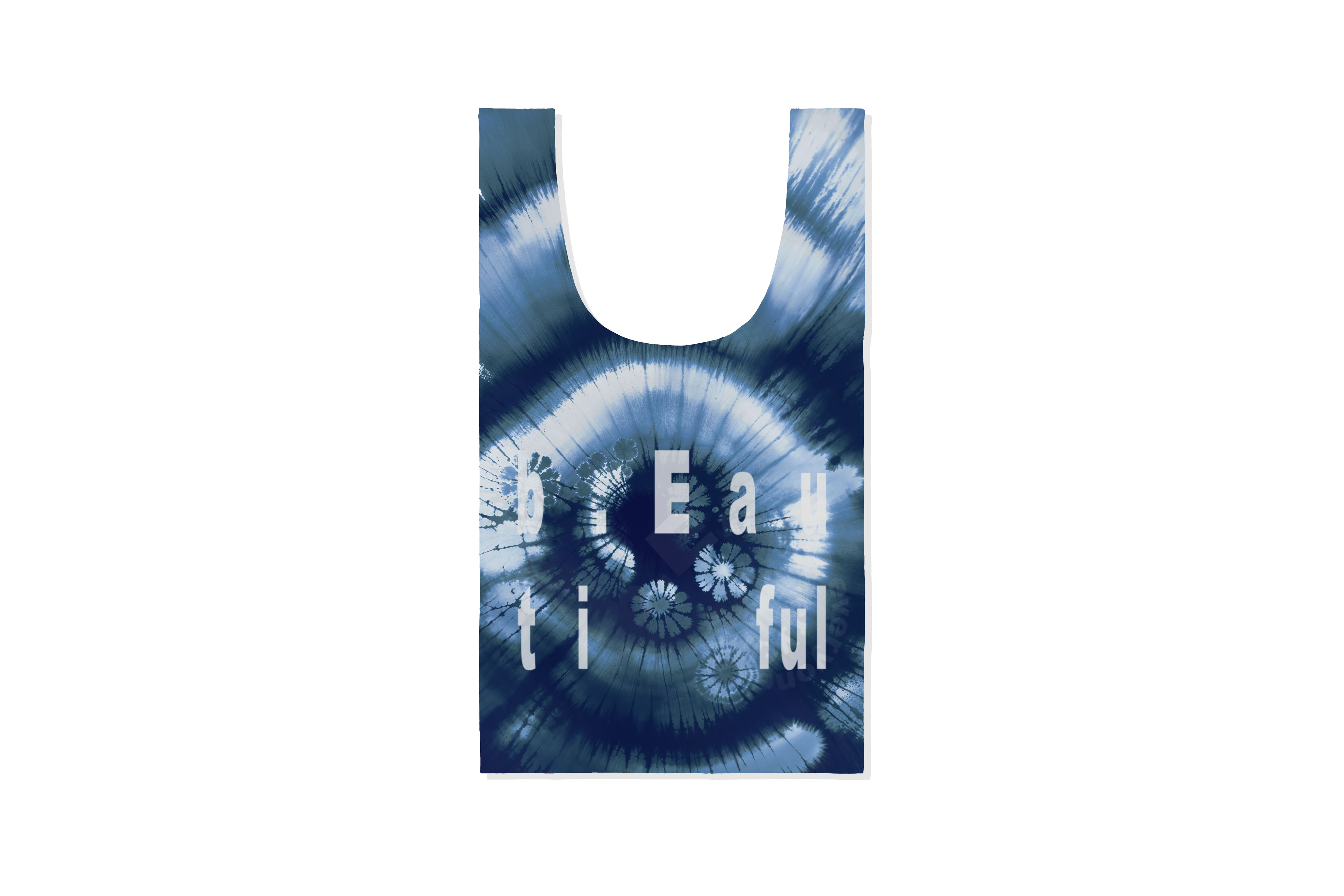 b.Eautiful "Tie-Dye XL Reusable Bag" (Navy)
