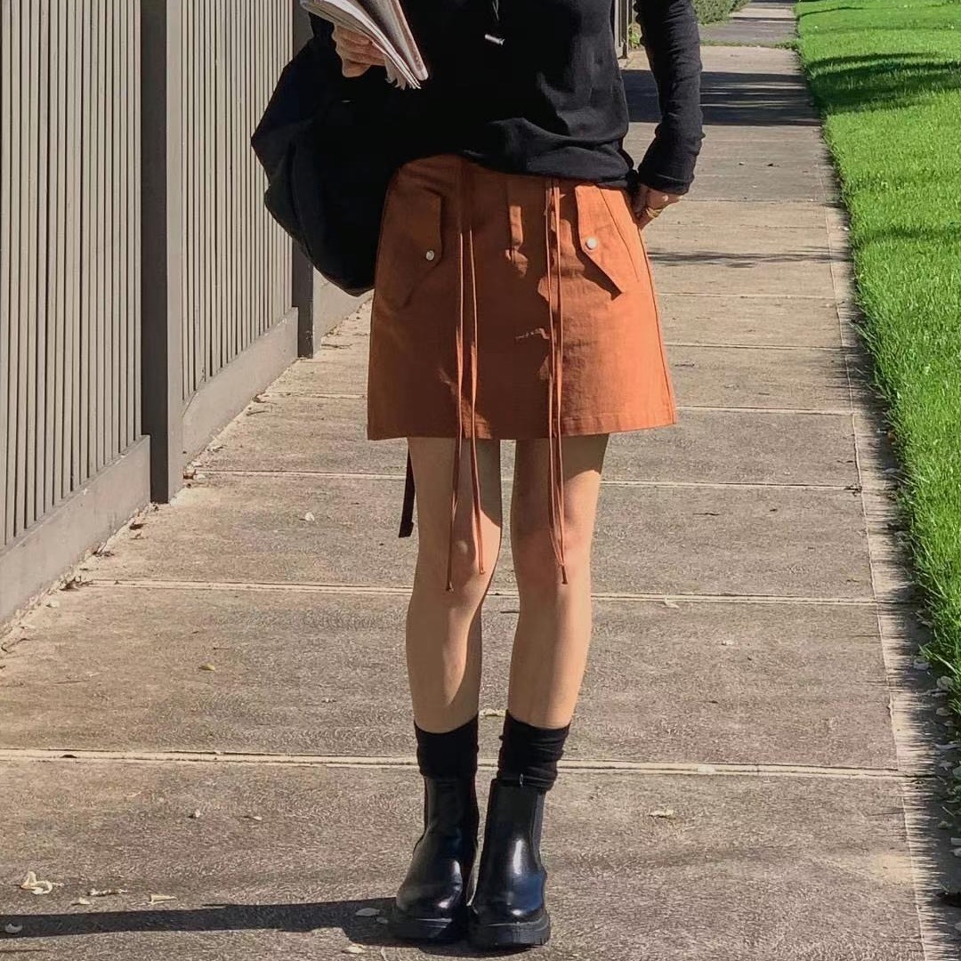 (特價款) HYEIN綁帶短裙